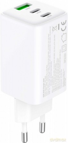 Ładowarka sieciowa 3xUSB 65W 3,24A Power Delivery 3.0 QC4.0