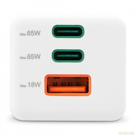 Ładowarka sieciowa 65W Gan PD/QC