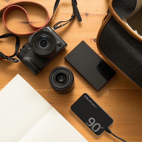 Ładowarka sieciowa 90W GaN Fast SLIM | PD | 5-20V | 4.5A | USB-C 3.1 | Laptop | MacBook | Smartfon | +kabel