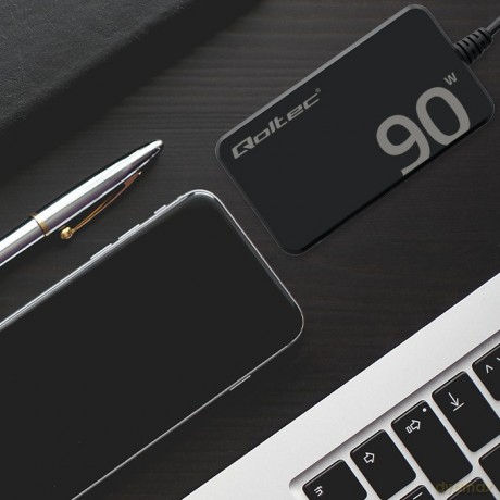 Ładowarka sieciowa 90W GaN Fast SLIM | PD | 5-20V | 4.5A | USB-C 3.1 | Laptop | MacBook | Smartfon | +kabel