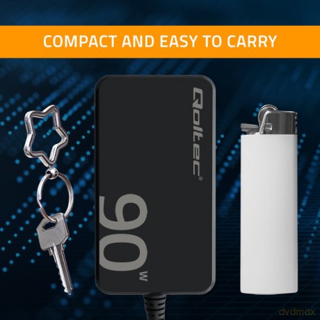 Ładowarka sieciowa 90W GaN Fast SLIM | PD | 5-20V | 4.5A | USB-C 3.1 | Laptop | MacBook | Smartfon | +kabel