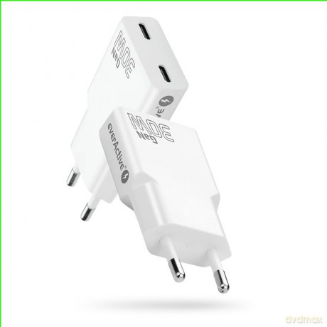 Ładowarka sieciowa SUPER SLIM QC 4+ 30W 2XUSB-C biała SC-385Q