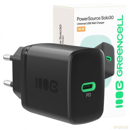 Ładowarka sieciowa USB 30W 1x USB-C CZARNA