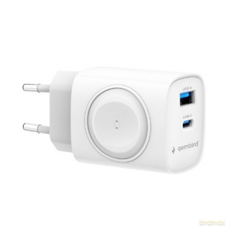 Ładowarka USB-A USB-C 20W PowerDelivery Quick Charge 3.0, biała
