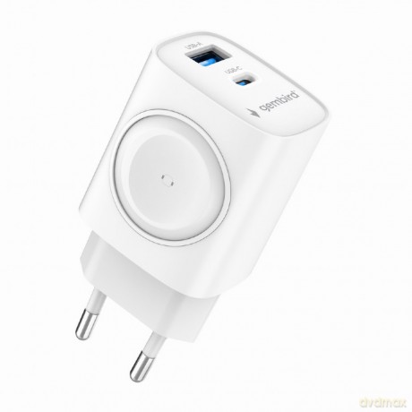Ładowarka USB-A USB-C 20W PowerDelivery Quick Charge 3.0, biała