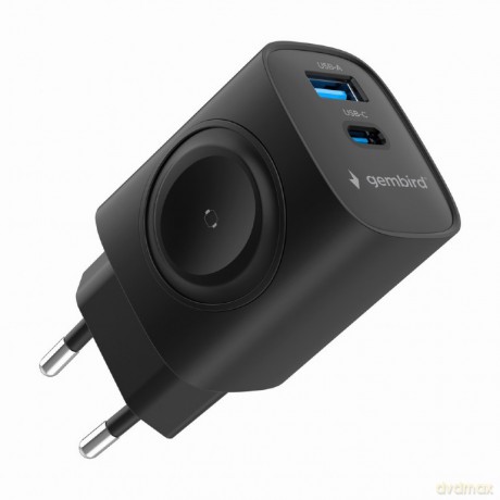 Ładowarka USB-A USB-C 20W PowerDelivery Quick Charge 3.0, czarna