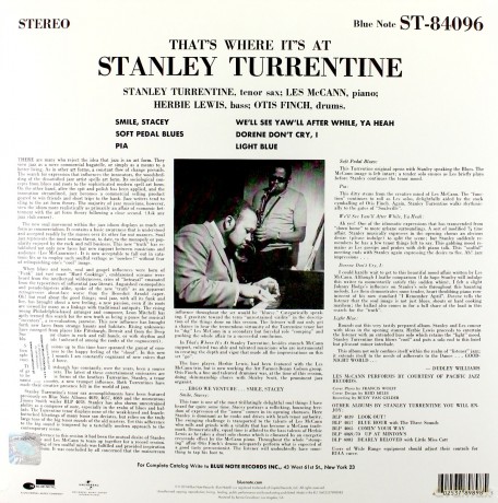 Stanley Turrentine: That's Where It's At [Winyl]