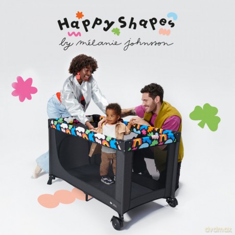 Łóżeczko turystyczne JOY 2 HAPPY SHAPES