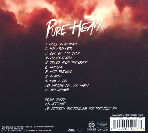 Audrey Horne: Pure Heavy (Limited Edition) [CD]