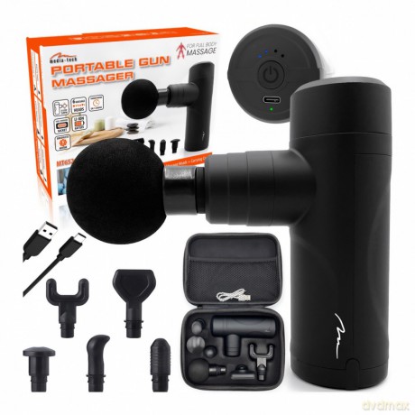 Masażer ręczny (6 głowic) PORTABLE GUN MASSAGER MT6526