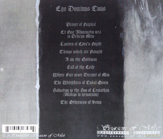 Nightbringer: Ego Dominus Tuus [CD]