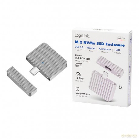 Micro kieszeń USB3.2 1x Gen2, USB-C, PCOe NVMe