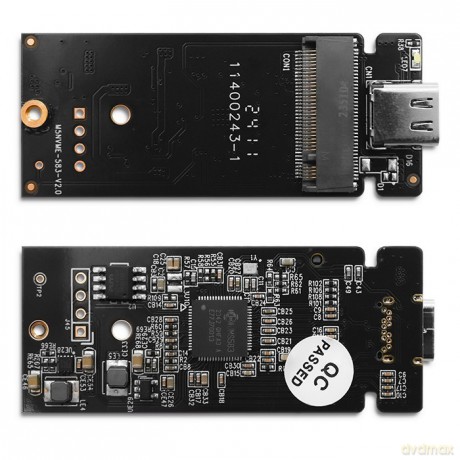 Mini obudowa na dysk M.2 SSD | NVMe | PCIe | USB3.1 | Super speed10Gb/s | 2TB | Srebrna