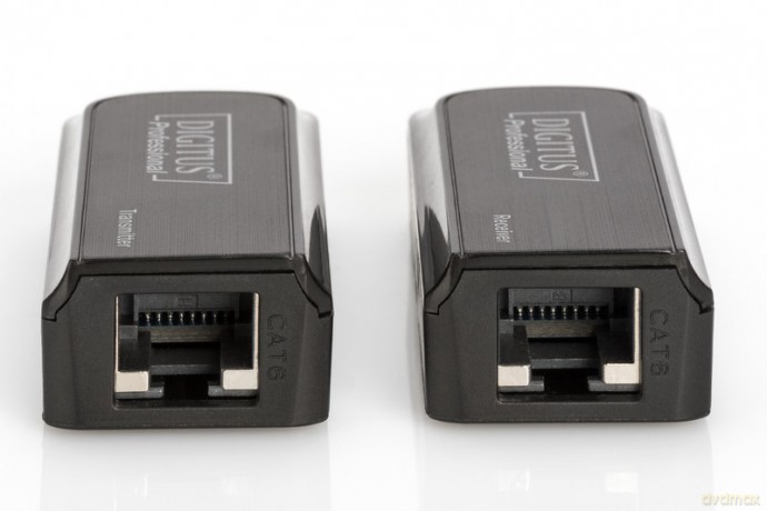 Mini Przedłużacz/Extender HDMI do 50m po skrętce Cat.6/7, 1080p 60Hz FHD, HDCP 1.2, z audio (zestaw)