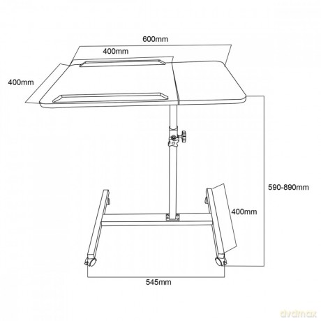 Mobilne biurko/stand na laptop MC-121 B