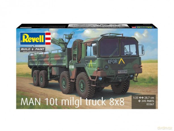 Model plastikowy Ciężarówka Man 10T Milgl 8x8 1/35