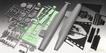 Model plastikowy Statek S.S.B. Abraham Lincoln W/IN 1/253