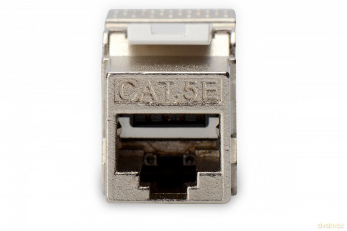 Moduł (gniazdo) Keystone kat. 5e, RJ45 (8P8C), STP, ekranowany, beznarzędziowy, stalowy, klasa D