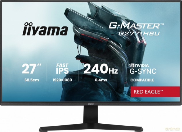 Monitor 27 cali G2771HSU-B1 0.4ms,Fast IPS,1xUSB 3.2, 1xUSB C, 240Hz, DP, 2xHDMI, Adaptive G-SYNC - 1920 x 1080 @48-240Hz DisplayPort Only