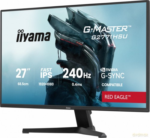 Monitor 27 cali G2771HSU-B1 0.4ms,Fast IPS,1xUSB 3.2, 1xUSB C, 240Hz, DP, 2xHDMI, Adaptive G-SYNC - 1920 x 1080 @48-240Hz DisplayPort Only