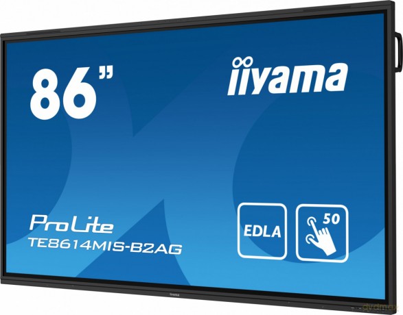 Monitor interaktywny 86 cali TE8614MIS-B2, INFRARED,50pkt,VA,4K, 7H,WiFi,MIC,USB ANDROID 13, Google EDLA