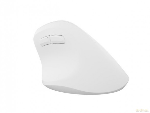 Mysz bezprzewodowa wertykalna Crake 2 BT 5.2 + 2.4GHz biała