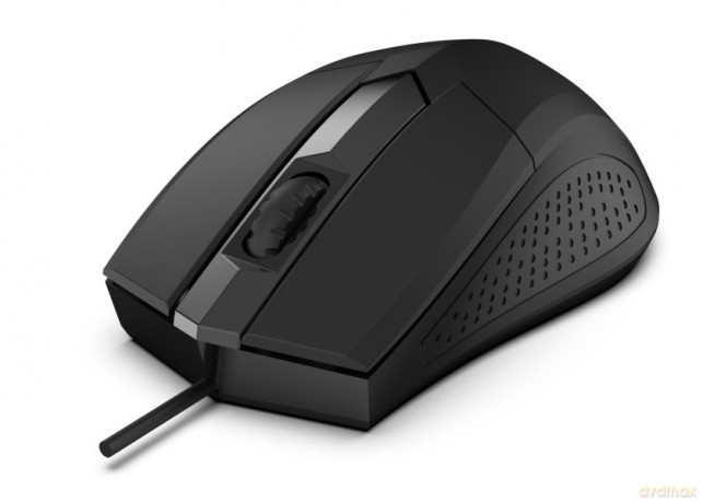Mysz optyczna Focus USB, 1200DPI 3 przyciski i rolka, czułość 125Hz, kabel 1.8m, waga 66g