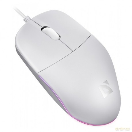 Mysz przewodowa AZORA MB-241 1200 DPI biała podświetlenie