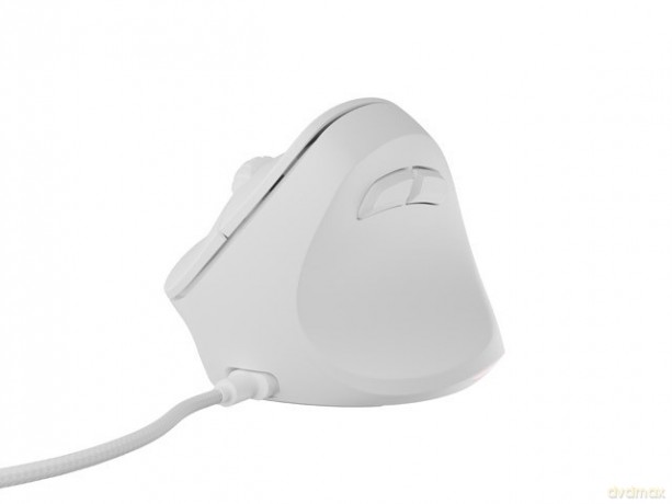Mysz wertykalna CRAKE 2 PRO 128000DPI optyczna biała