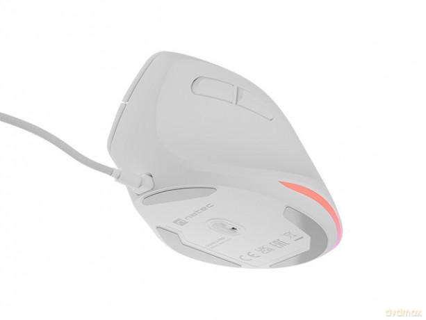Mysz wertykalna CRAKE 2 PRO 128000DPI optyczna biała