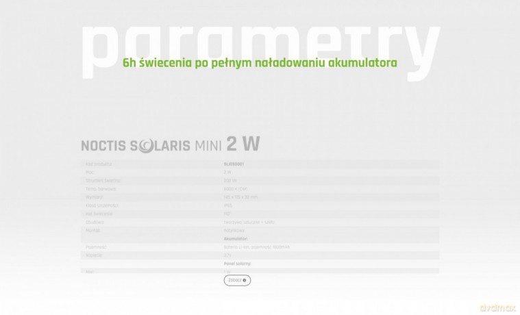 Naświetlacz solarny Noctis Solaris Mini IP65