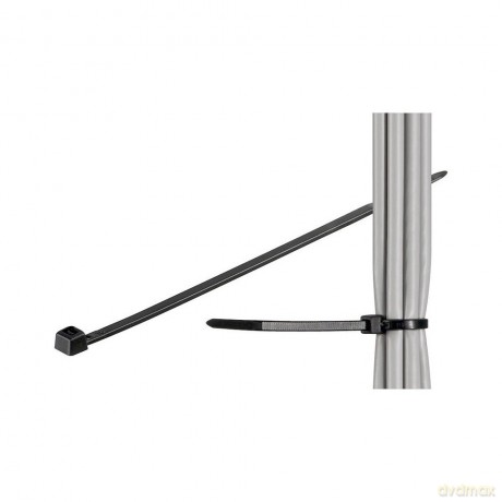Nylonowe opaski zaciskowe 100 x 2.5mm 100szt. czarne