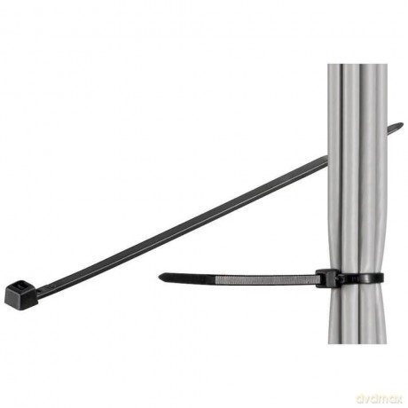 Nylonowe opaski zaciskowe 280 x 4.8mm 100szt. czarne