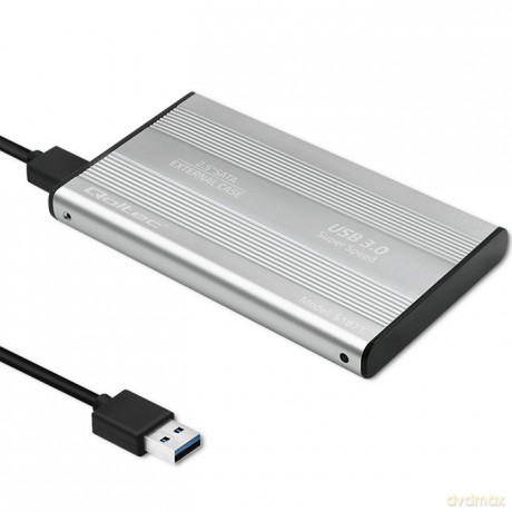 Obudowa | kieszeń do dysków HDD SSD 2.5" SATA3 | USB 3.0 | Srebrna