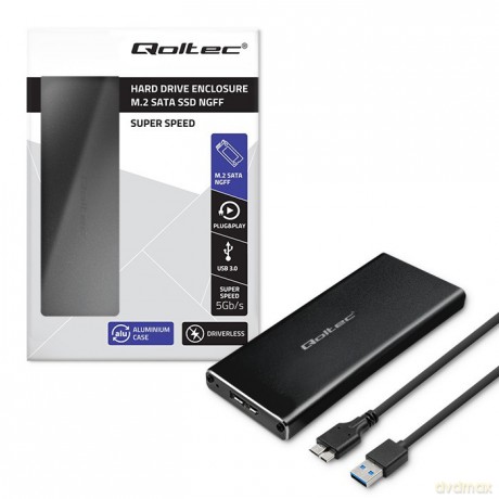 Obudowa | kieszeń do dysków SSD M.2 SATA | NGFF | USB 3.0