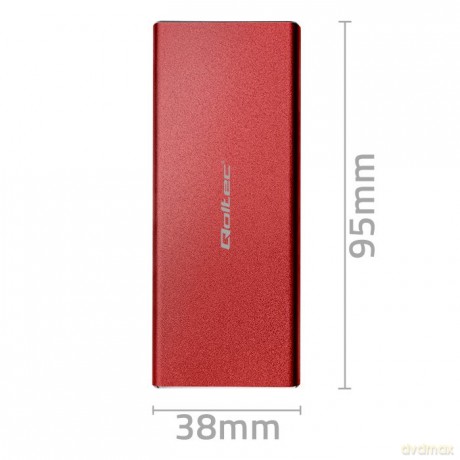 Obudowa | kieszeń na dysk M.2 SSD | SATA | NGFF | USB 3.0 | Superspeed 5Gb/s | 2TB | Czerwona