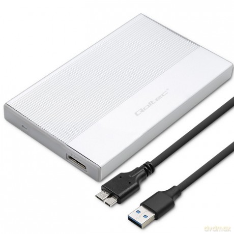 Obudowa | Kieszeń na dysk SSD HDD 2.5 cala| SATA | USB 3.0 | Super speed 5Gb/s | 2TB | Srebrna