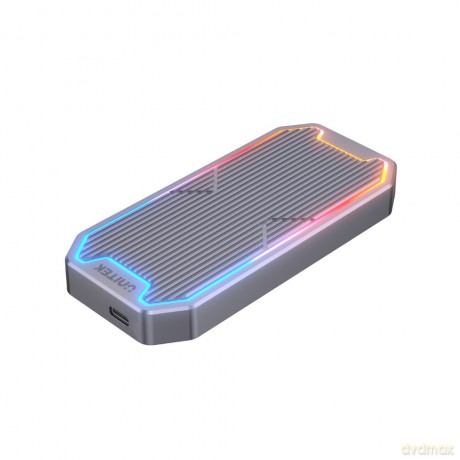 Obudowa dysku SSD M.2 NVMe/SATA 10Gbps, RGB; S1210B