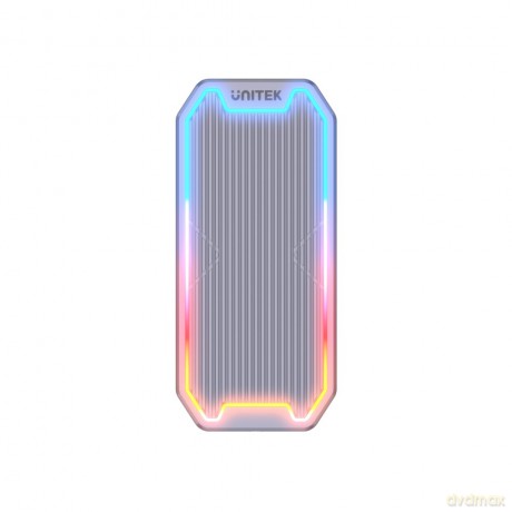 Obudowa dysku SSD M.2 NVMe/SATA 10Gbps, RGB; S1210B