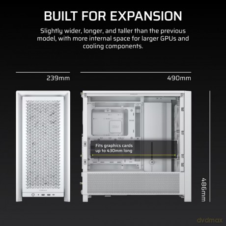 Obudowa FRAME 4000D RS White Mid Tower ATX