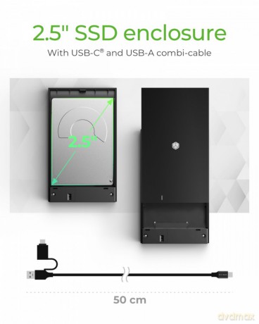 Obudowa IB-200T-C3 2,5 SATA USB 3.2 Gen.1