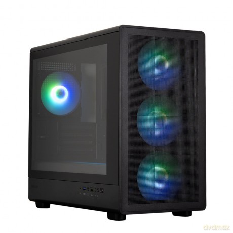 Obudowa M5 BLACK mATX Mini Tower 4xFans ARGB
