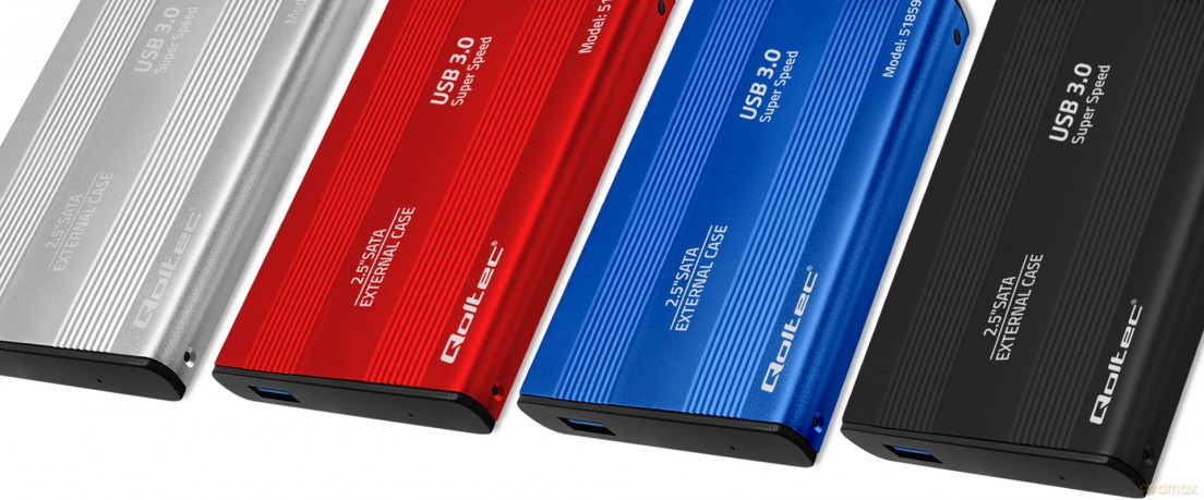 Obudowa na dysk HDD/SSD 2.5 cala SATA3 | USB 3.0 | Czerwona