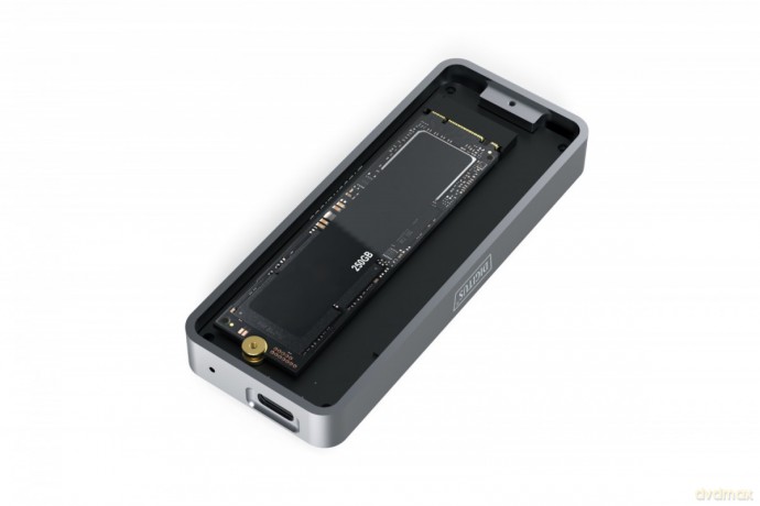 Obudowa USB 3.2 Typ C na dysk SSD M.2 NVMe 20 Gbps aluminiowa, beznarzędziowa