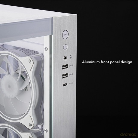 Obudowa VISIO GM-30W-T G-OP 6xwentylator ARGB biała