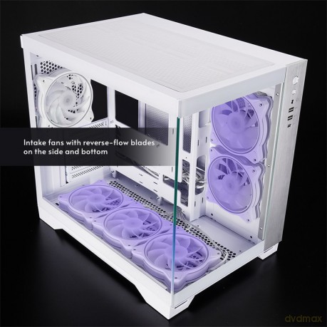 Obudowa VISIO GM-30W-T G-OP 6xwentylator ARGB biała