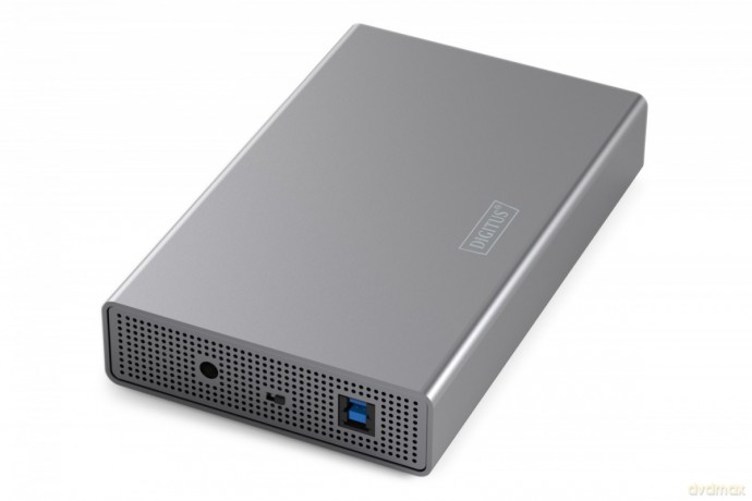 Obudowa zewnętrzna USB 3.0 na dysk SSD/HDD 3.5" SATA III max. 16 TB z zasilaczem, aluminiowa