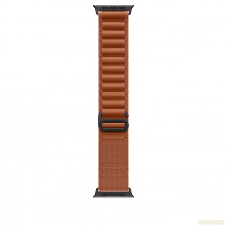 Opaska Alpine w kolorze terakoty do koperty 49 mm - rozmiar S - elementy z tytanu w kolorze czarnym