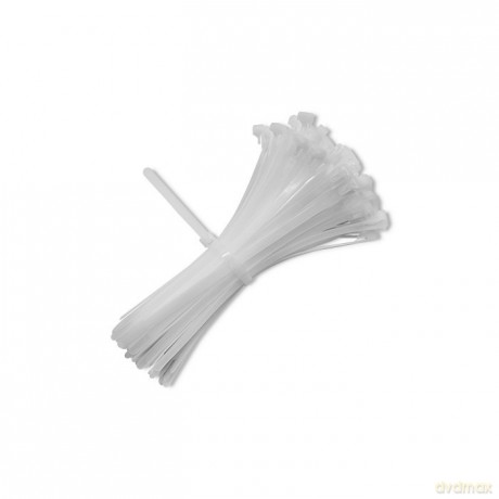 Opaski zaciskowe wielorazowe/trytytki | 7.2250mm | Nylon UV | Białe