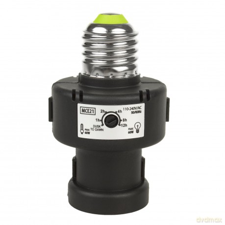 Oprawa żarówki z czujnikiem zmierzchu Timer Energy MCE21  E27 100W
